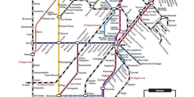 ஷின் யோக்கோகாமா நிலையம் வரைபடம்