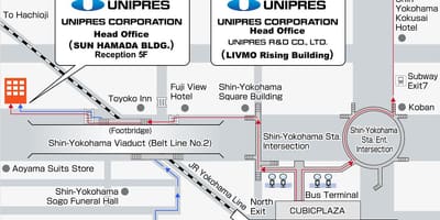 வரைபடம் ஷின் யோக்கோகாமா